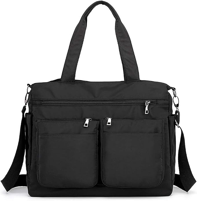 MINTEGRA Work Bags for Women Large Tote Bag Waterproof Travel Laptop Bag Designer Hobo Nylon Shoulder Bag