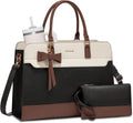 LOVEVOOK Laptop Tote Bag for Women,Leather Work Bag, Waterproof Business Teacher Bag,Large Computer Handbag Purse Briefcase,Office Gifts for Women