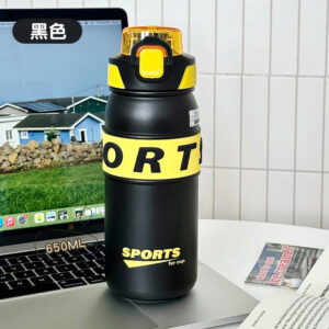 Seaygift 2026 Newest Travel 650ml Hiking Riding Sports Stainless Steel Vacuum  Flask Insulated Water Bottle
