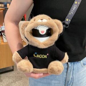 New Design Bear Cup Holder Children's Thermos Cup with Strap Cartoon Sweater Baby Portable Student Straw Cup