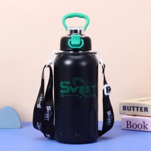 40oz Vacuum Insulated Stainless Steel Water Bottle with Lid & Rope  Hot & Cold